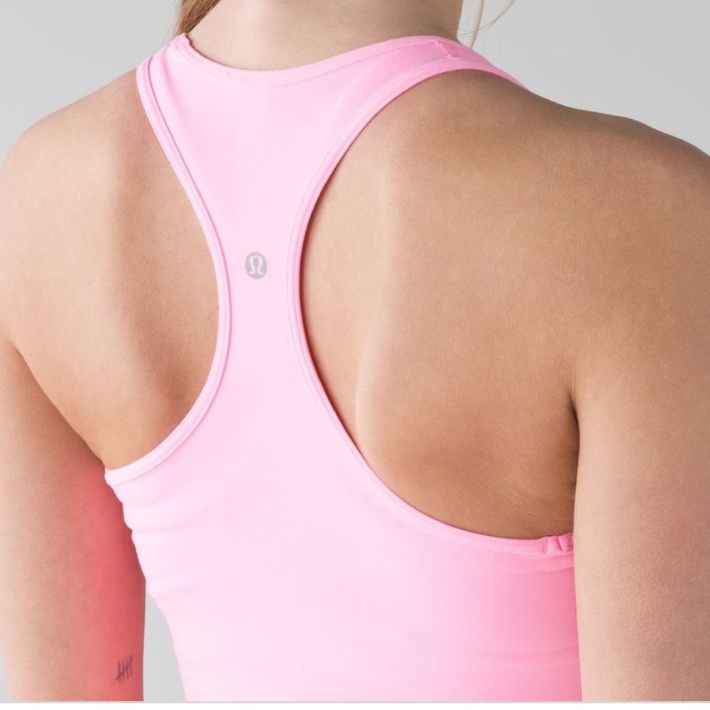 Lululemon Cool Racerback - Pink Shell, Size 6